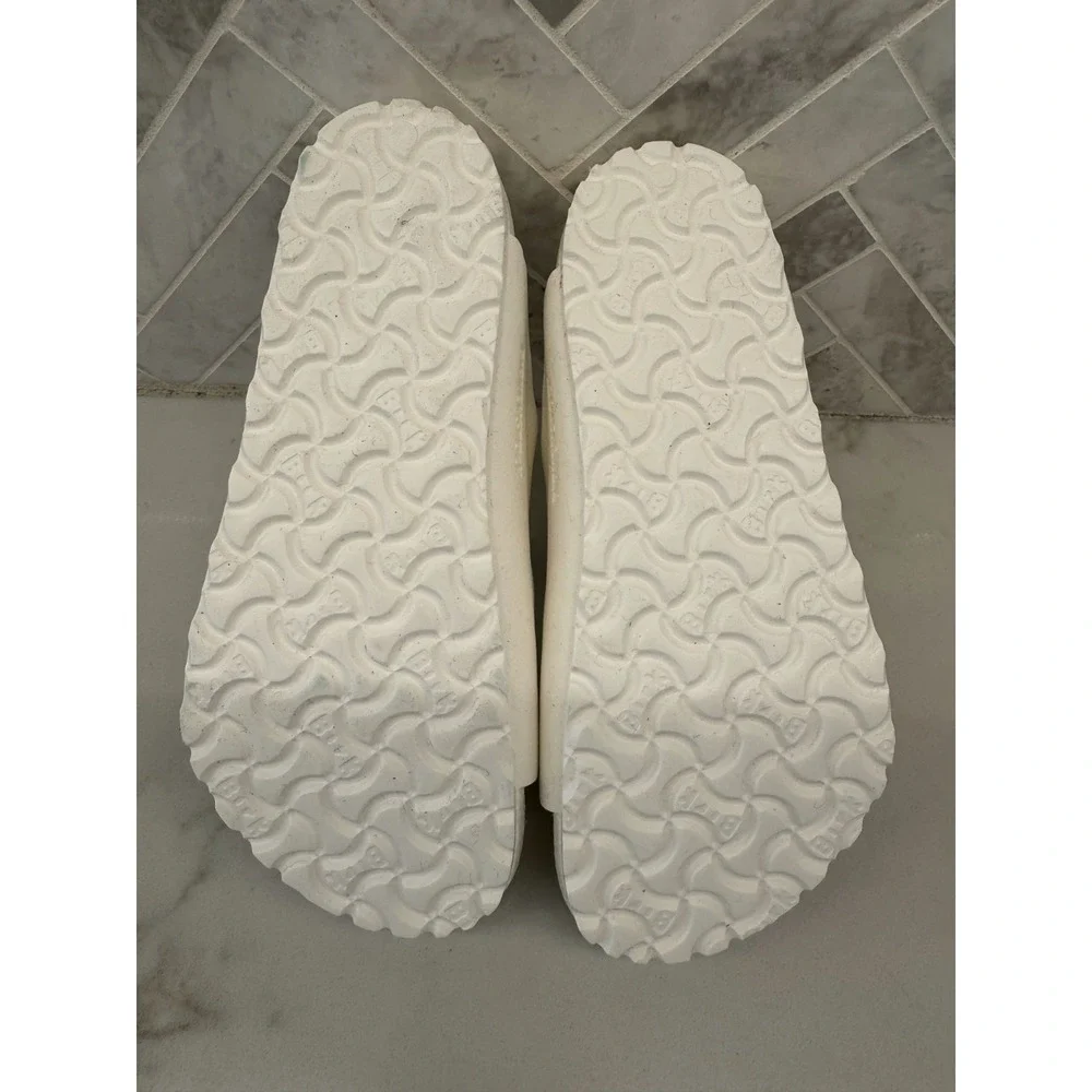 Birkenstock‎ Arizona EVA Sandals Kids Youth Size 9 27 White Double Strap Slides